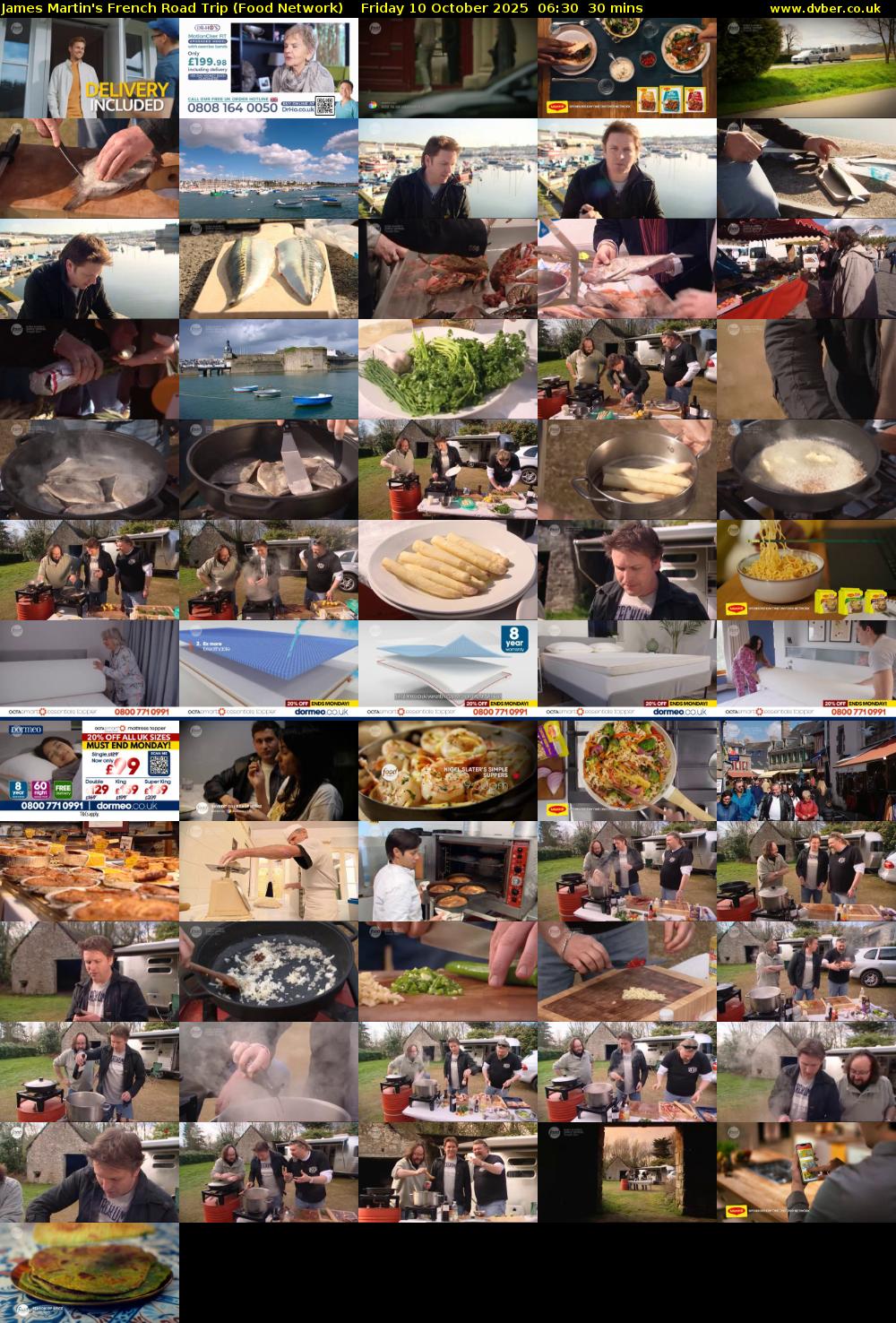 James Martin's French Road Trip (Food Network) Friday 10 October 2025 06:30 - 07:00