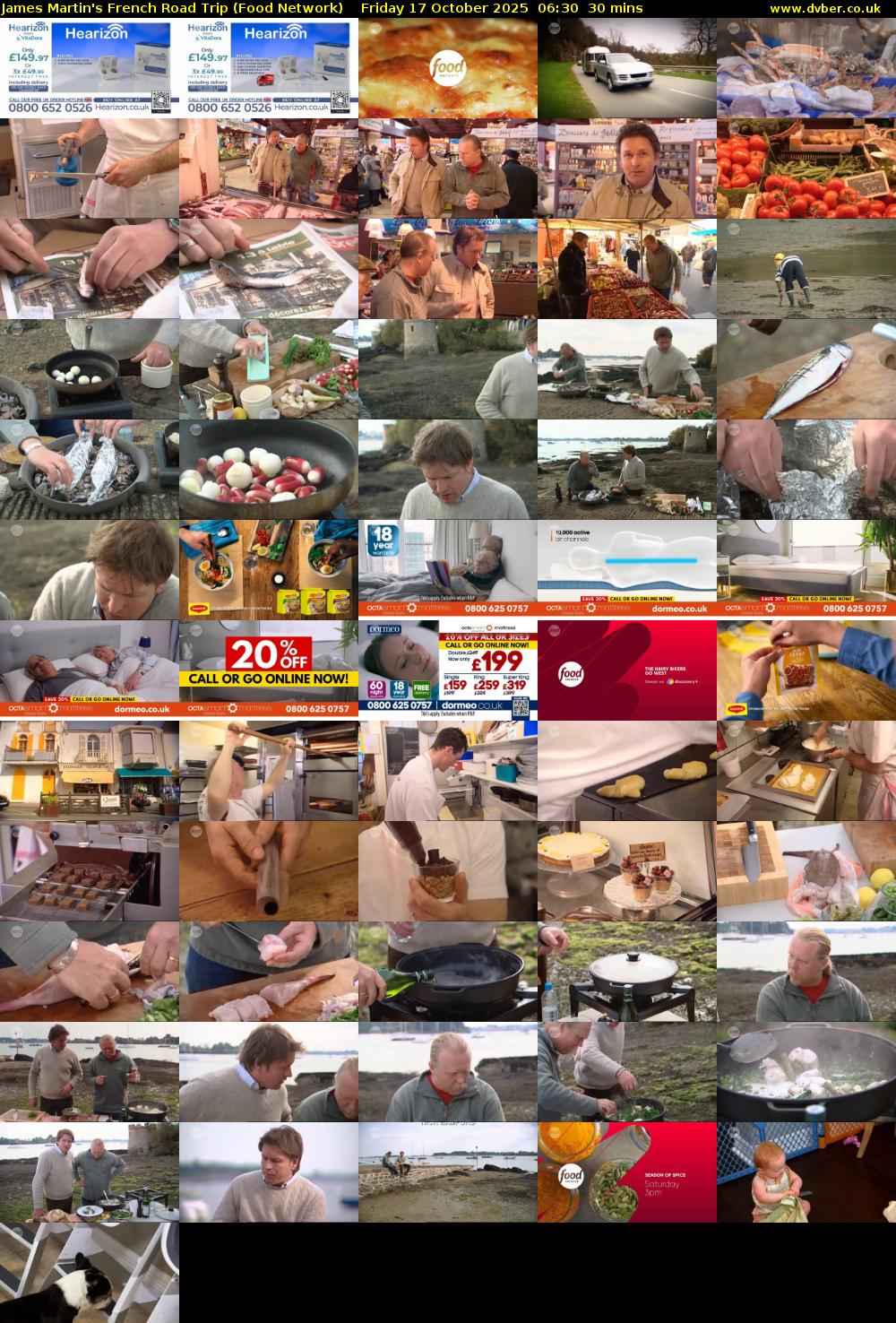 James Martin's French Road Trip (Food Network) Friday 17 October 2025 06:30 - 07:00