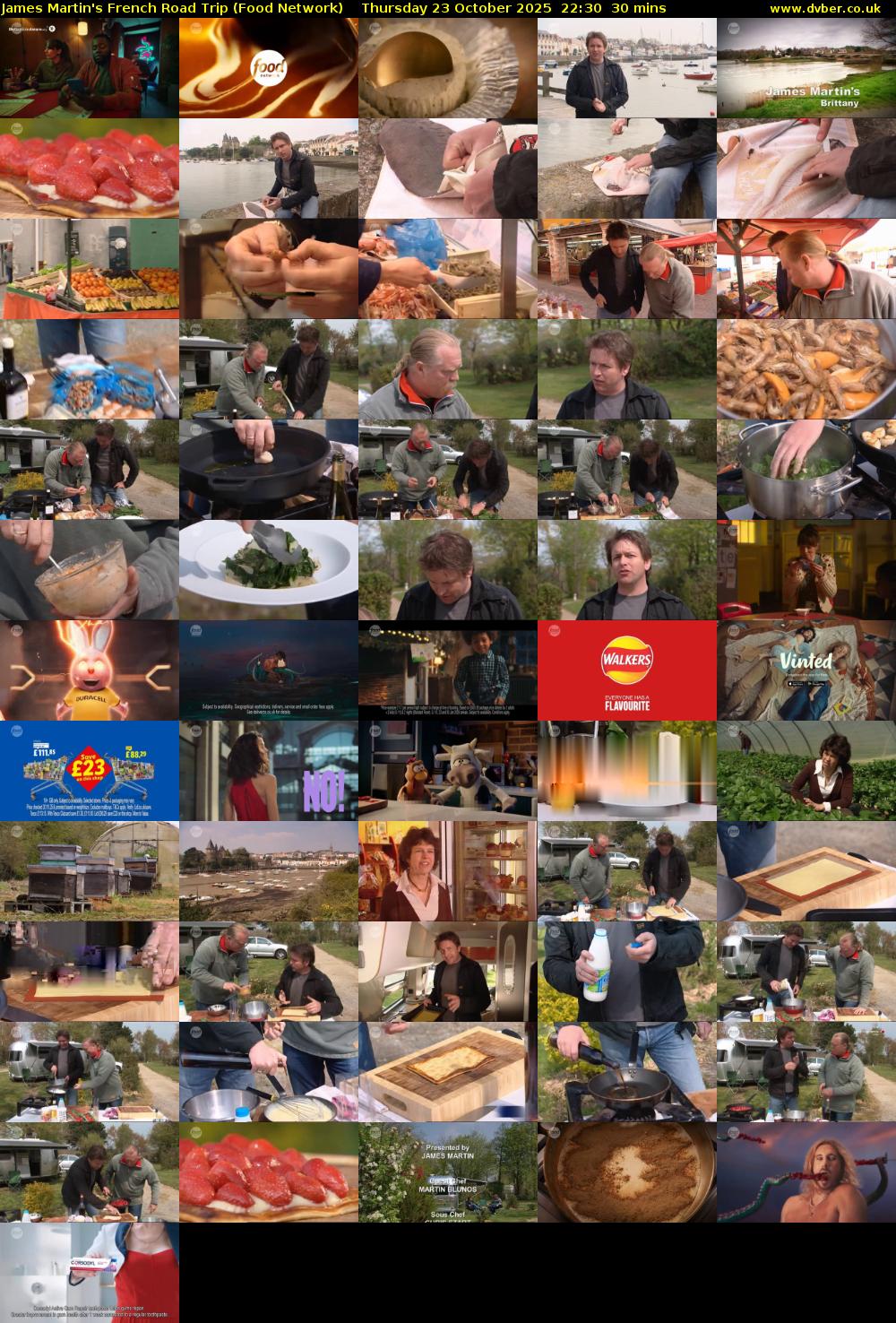 James Martin's French Road Trip (Food Network) Thursday 23 October 2025 22:30 - 23:00