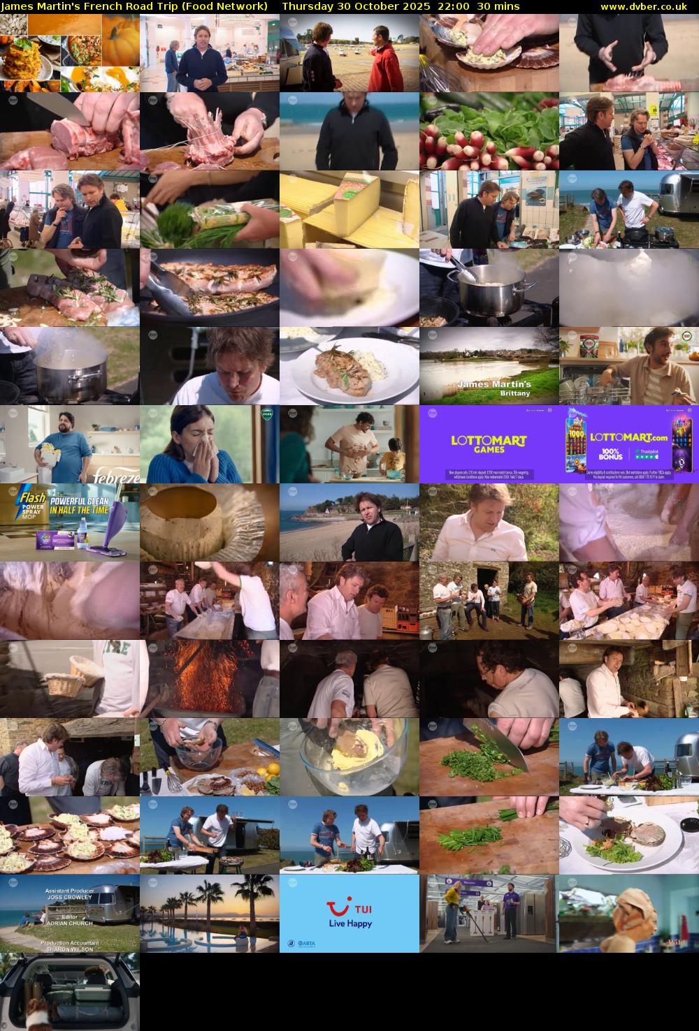 James Martin's French Road Trip (Food Network) Thursday 30 October 2025 22:00 - 22:30