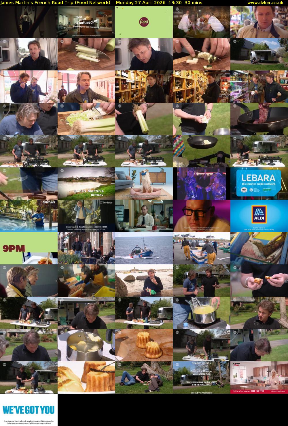 James Martin's French Road Trip (Food Network) Monday 27 April 2026 13:30 - 14:00