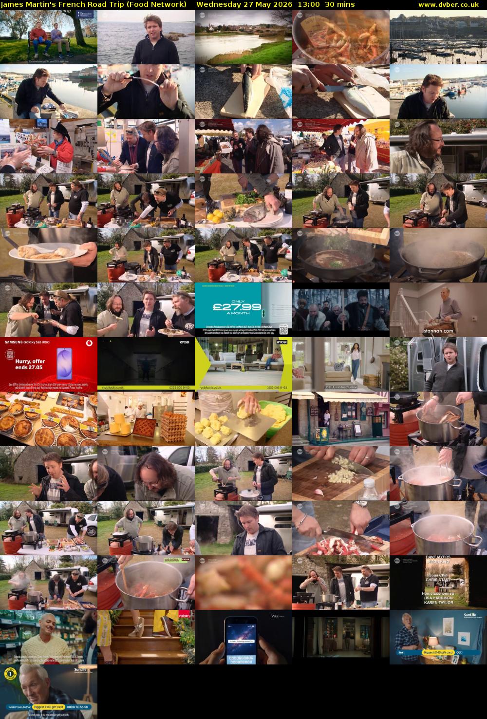 James Martin's French Road Trip (Food Network) Wednesday 27 May 2026 13:00 - 13:30