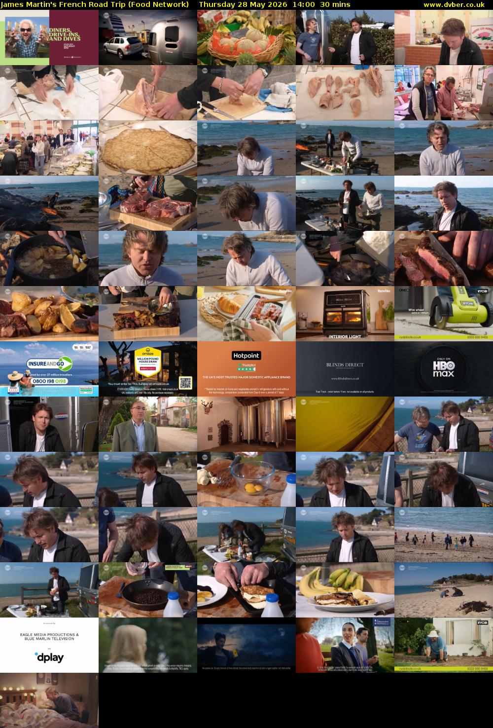 James Martin's French Road Trip (Food Network) Thursday 28 May 2026 14:00 - 14:30