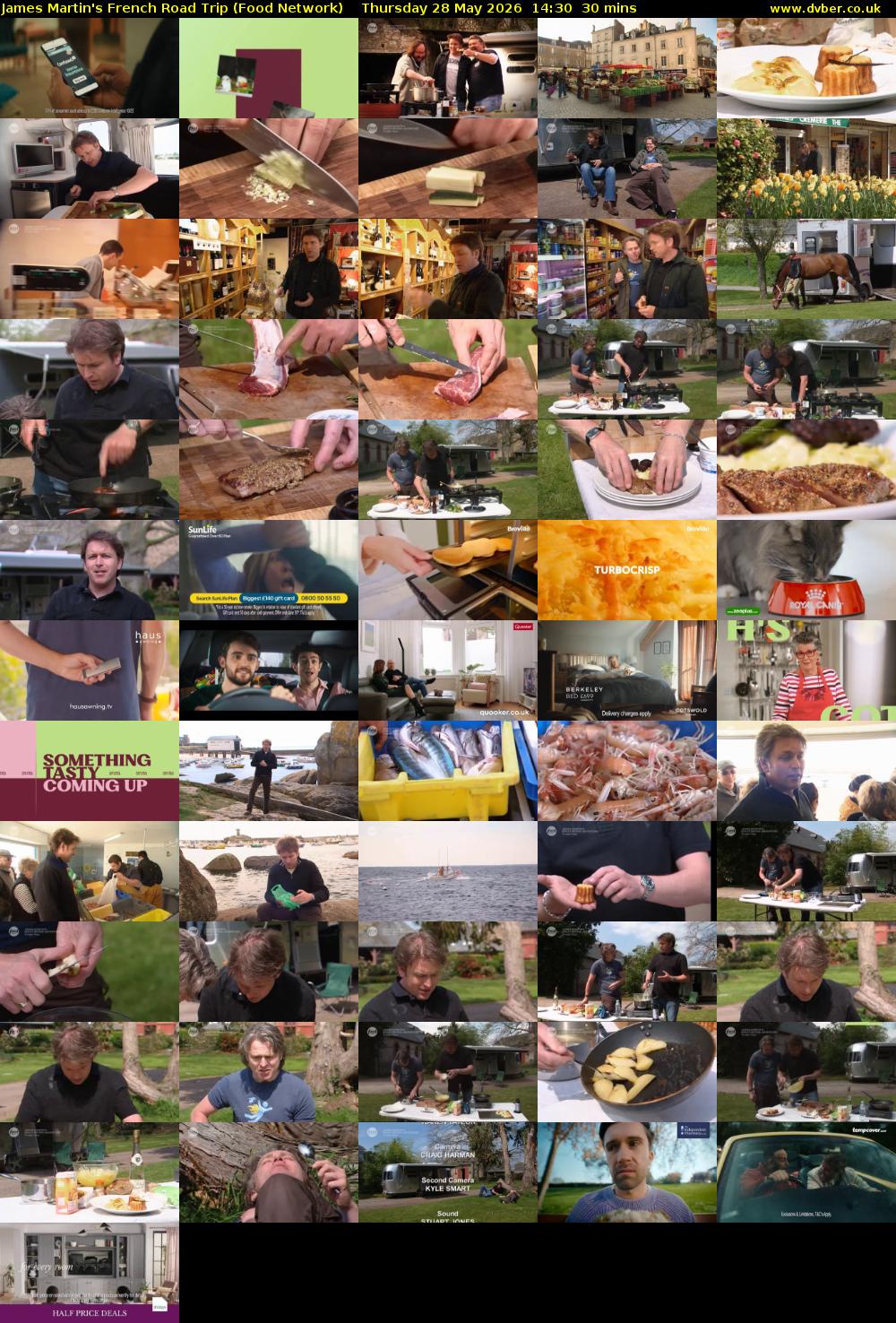 James Martin's French Road Trip (Food Network) Thursday 28 May 2026 14:30 - 15:00