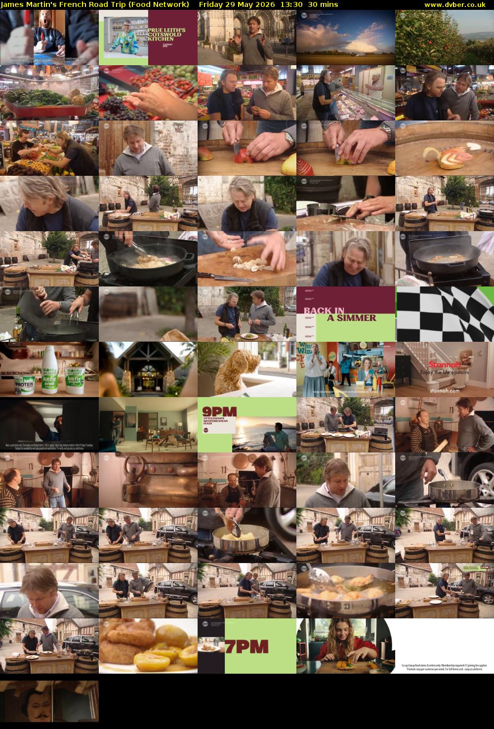 James Martin's French Road Trip (Food Network) Friday 29 May 2026 13:30 - 14:00