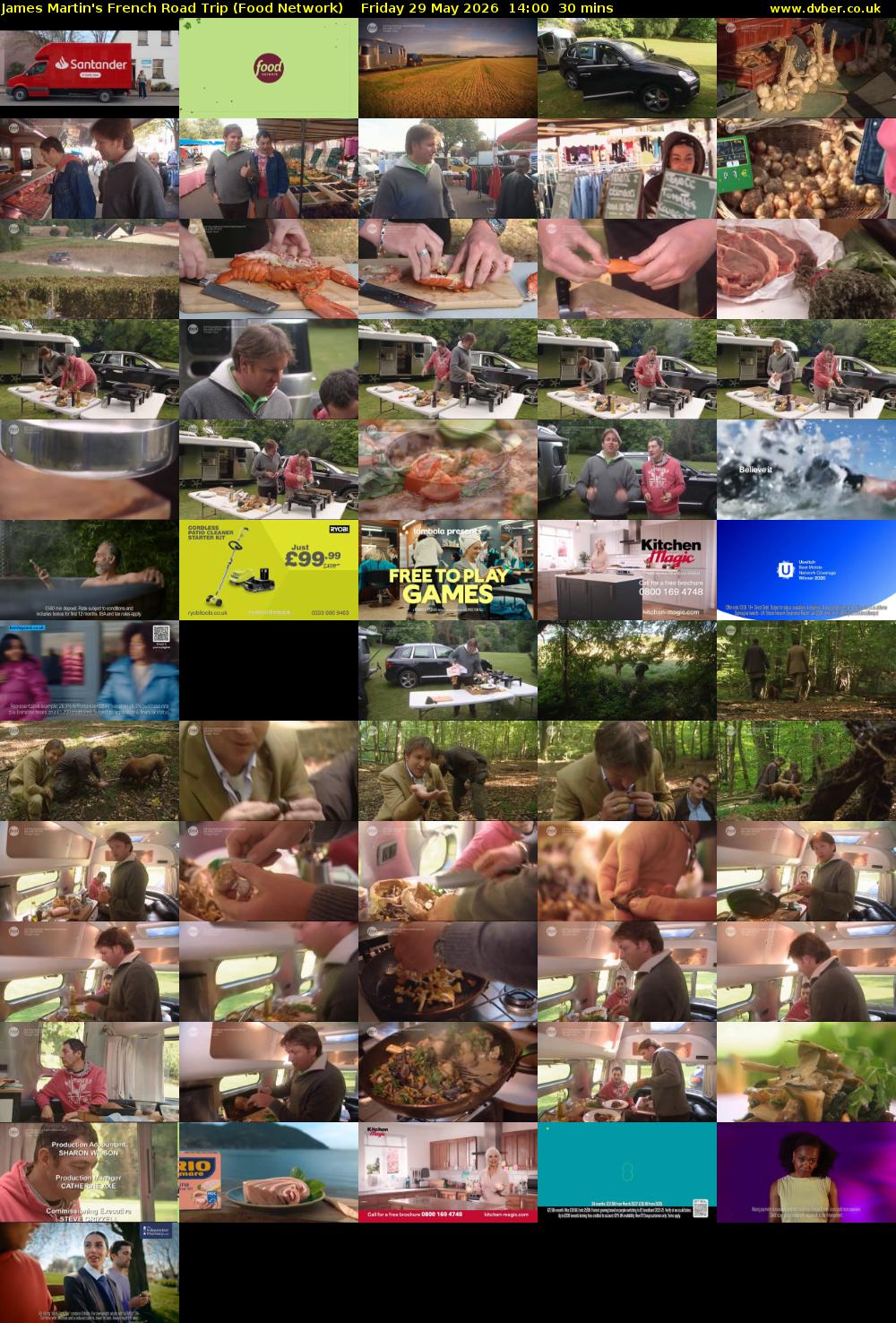 James Martin's French Road Trip (Food Network) Friday 29 May 2026 14:00 - 14:30