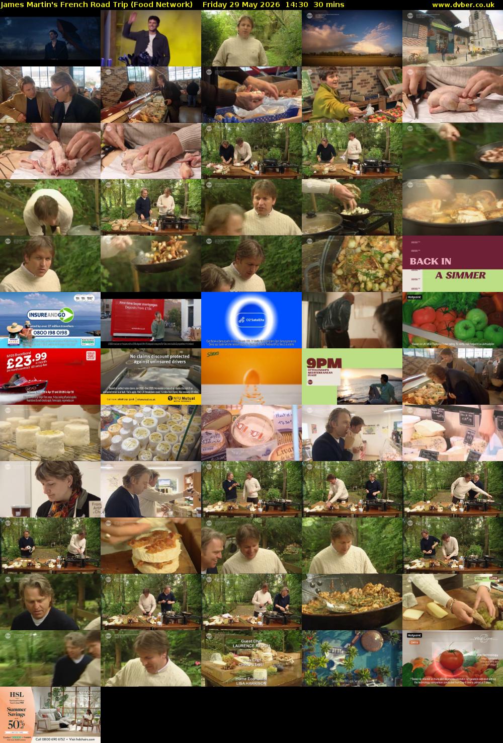 James Martin's French Road Trip (Food Network) Friday 29 May 2026 14:30 - 15:00