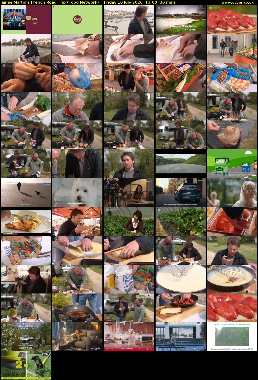 James Martin's French Road Trip (Food Network) Friday 10 July 2026 13:00 - 13:30