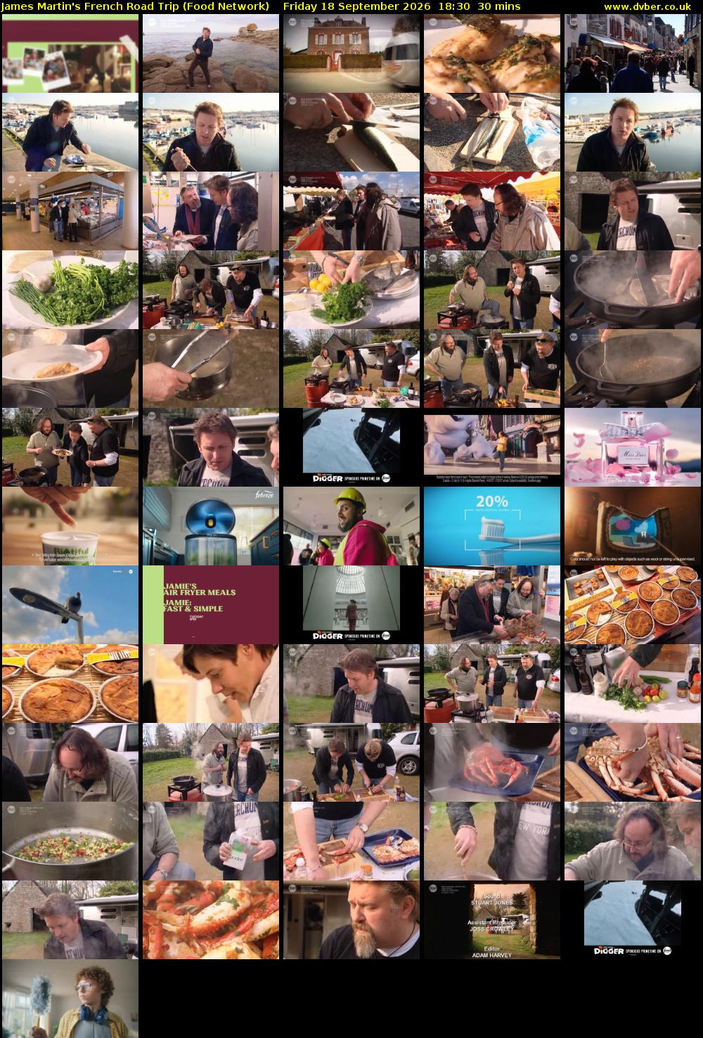 James Martin's French Road Trip (Food Network) Friday 18 September 2026 18:30 - 19:00