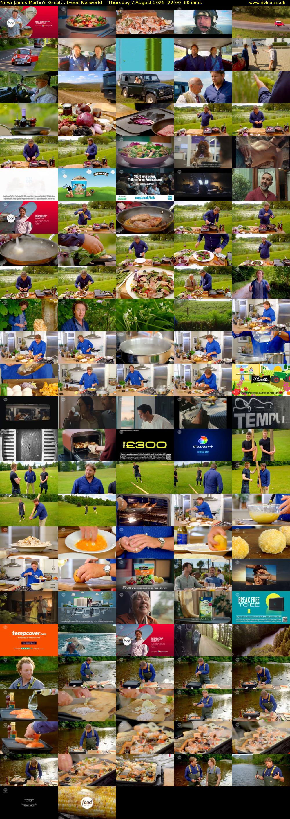 James Martin's Great... (Food Network) Thursday 7 August 2025 22:00 - 23:00