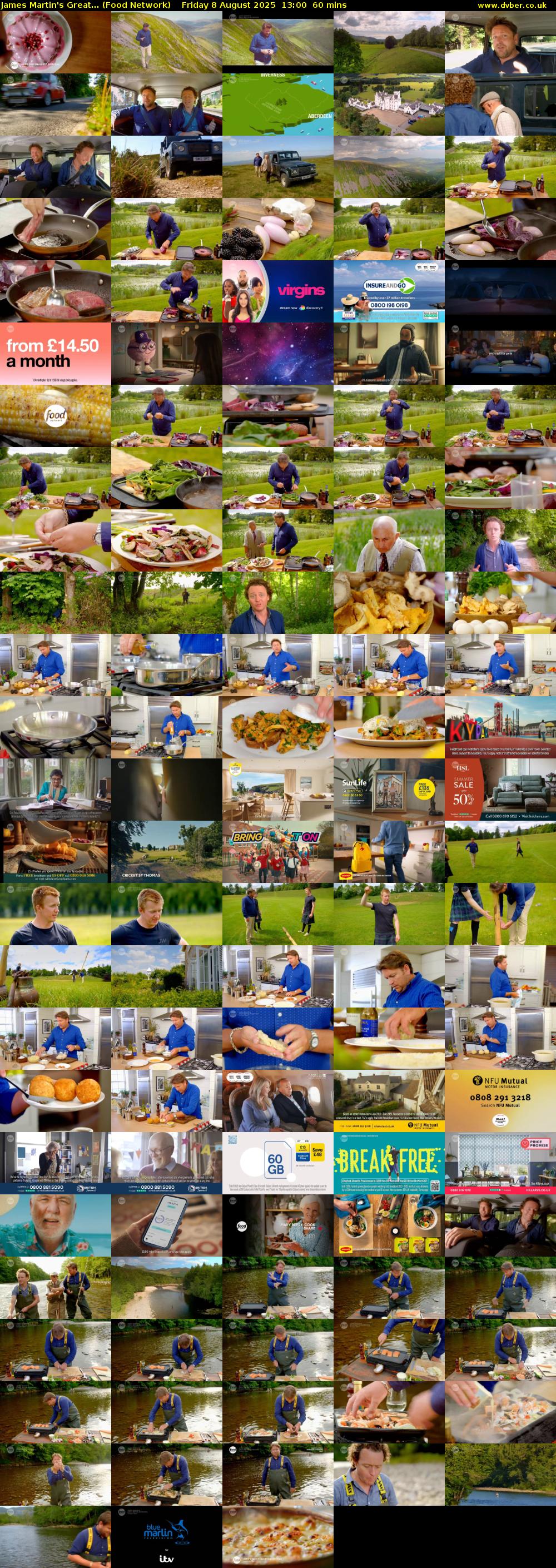 James Martin's Great... (Food Network) Friday 8 August 2025 13:00 - 14:00