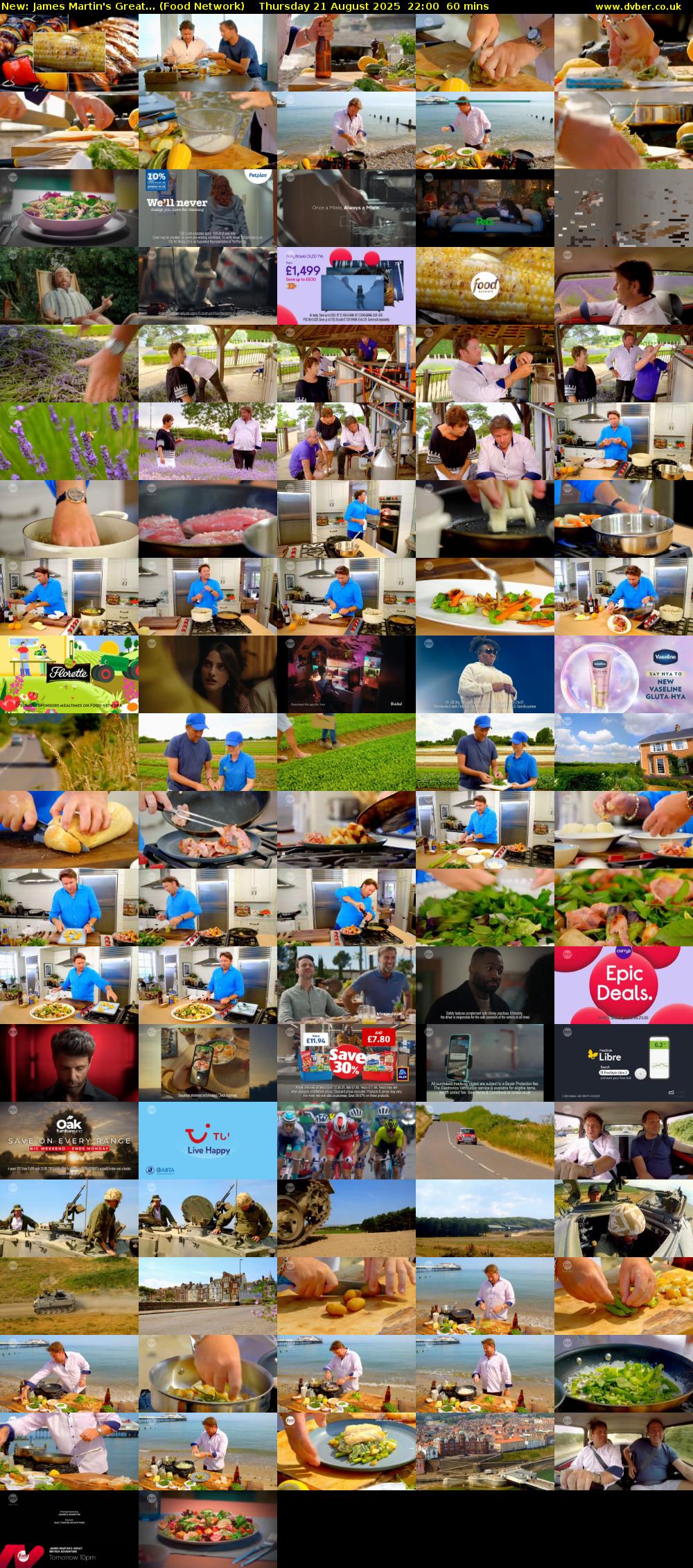James Martin's Great... (Food Network) Thursday 21 August 2025 22:00 - 23:00
