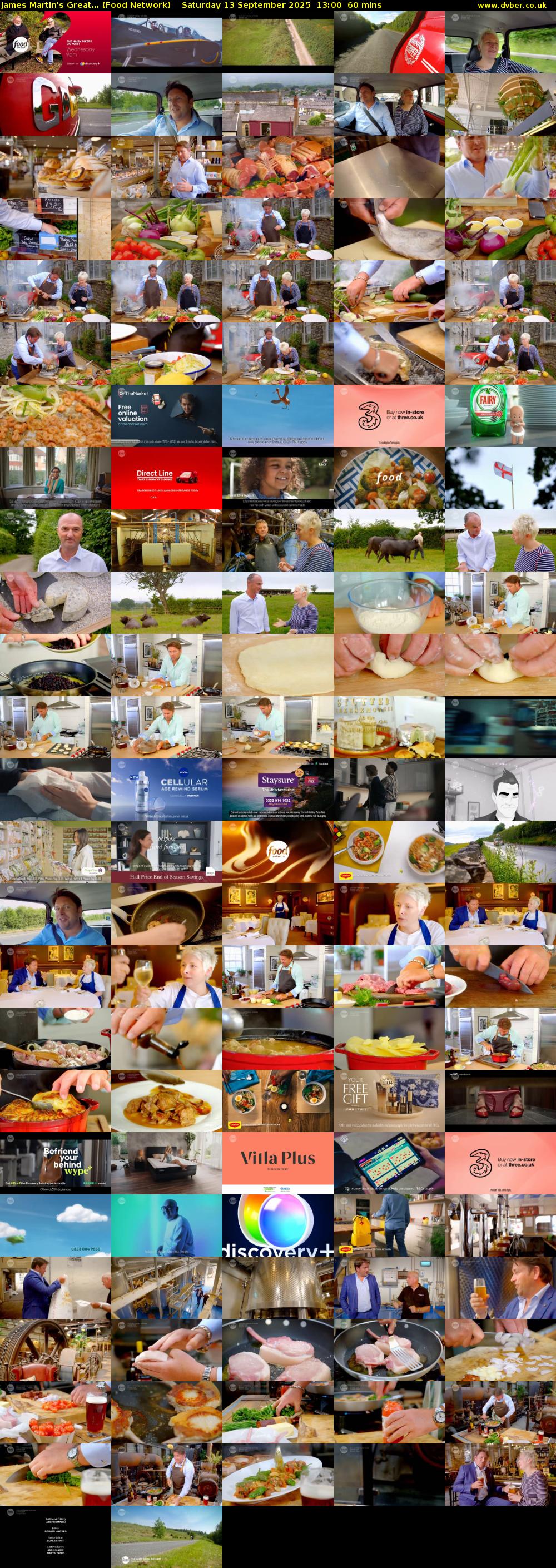 James Martin's Great... (Food Network) Saturday 13 September 2025 13:00 - 14:00