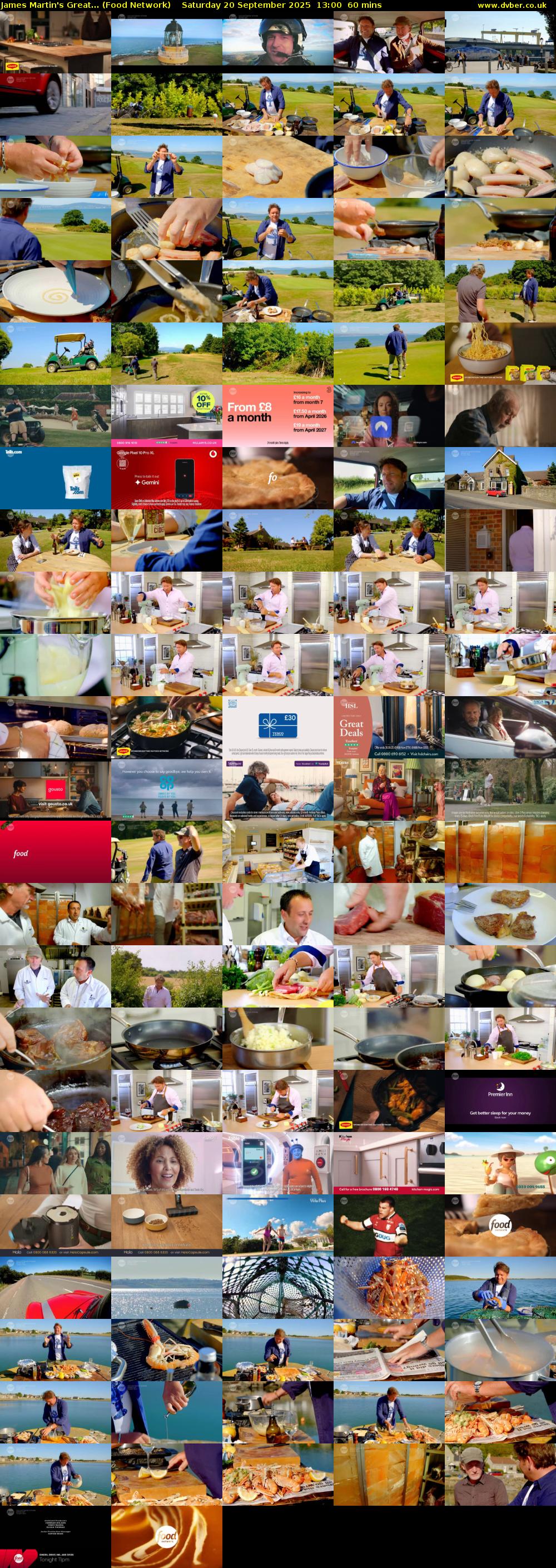 James Martin's Great... (Food Network) Saturday 20 September 2025 13:00 - 14:00