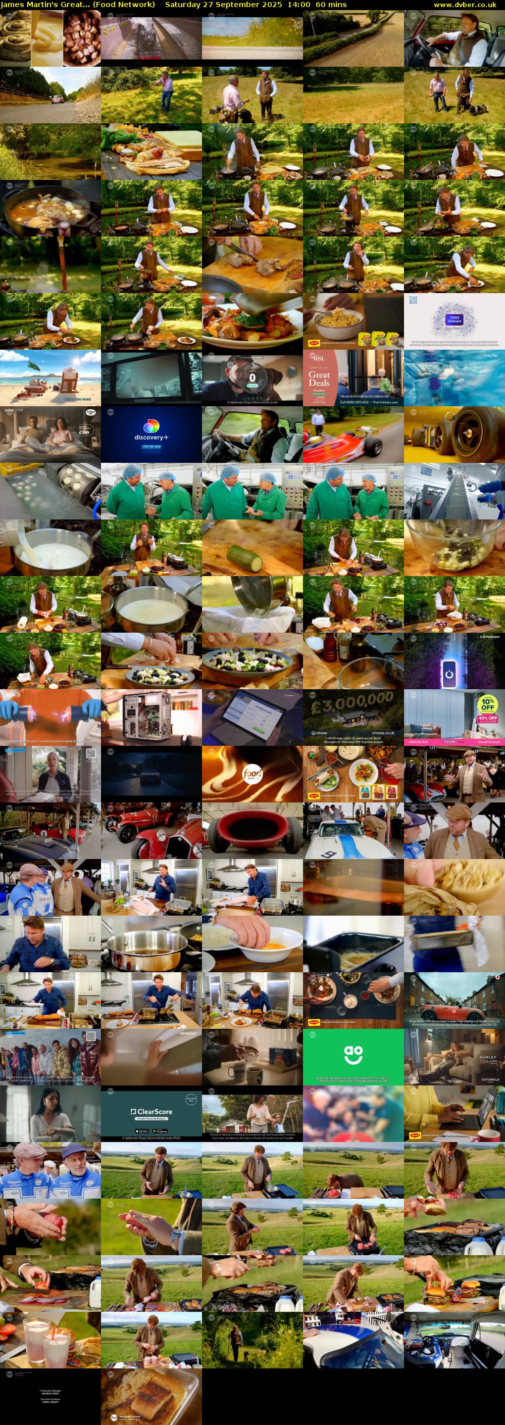 James Martin's Great... (Food Network) Saturday 27 September 2025 14:00 - 15:00