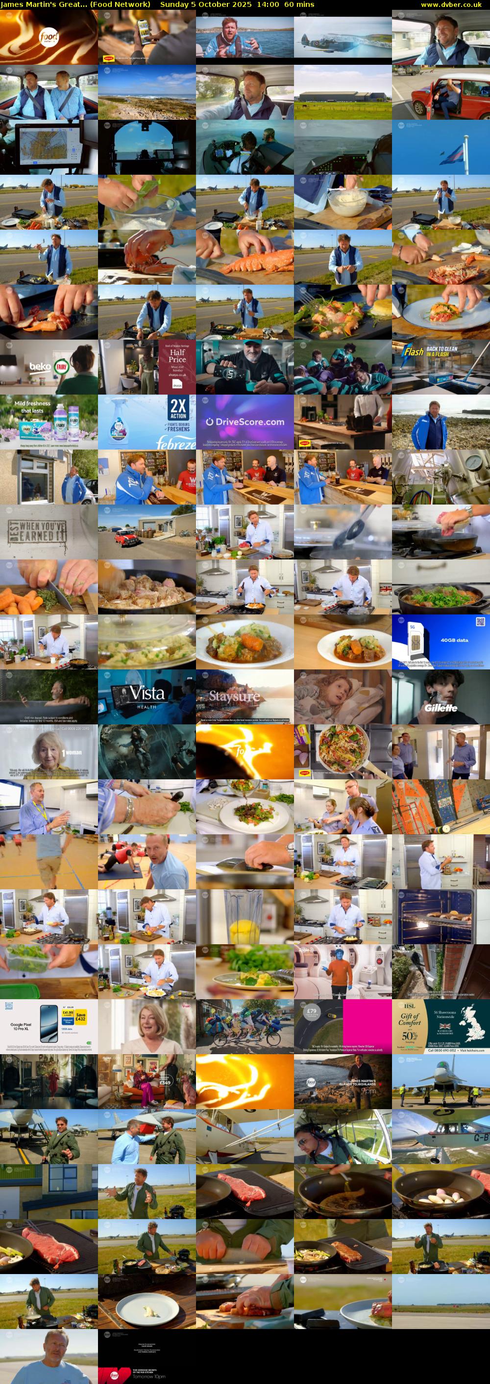 James Martin's Great... (Food Network) Sunday 5 October 2025 14:00 - 15:00
