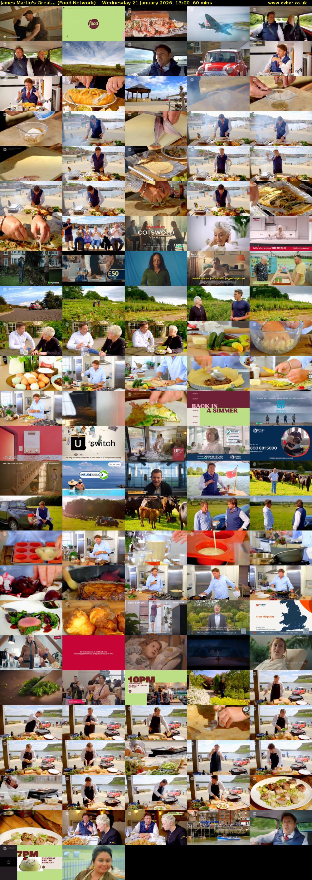 James Martin's Great... (Food Network) Wednesday 21 January 2026 13:00 - 14:00