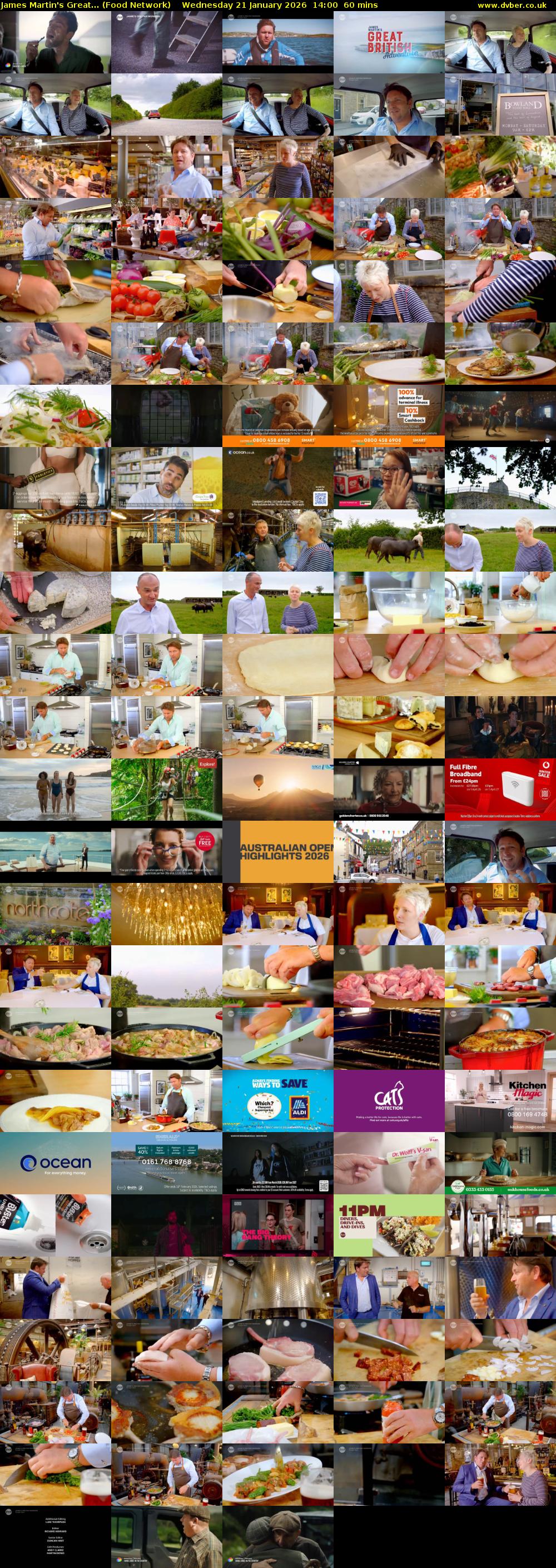 James Martin's Great... (Food Network) Wednesday 21 January 2026 14:00 - 15:00