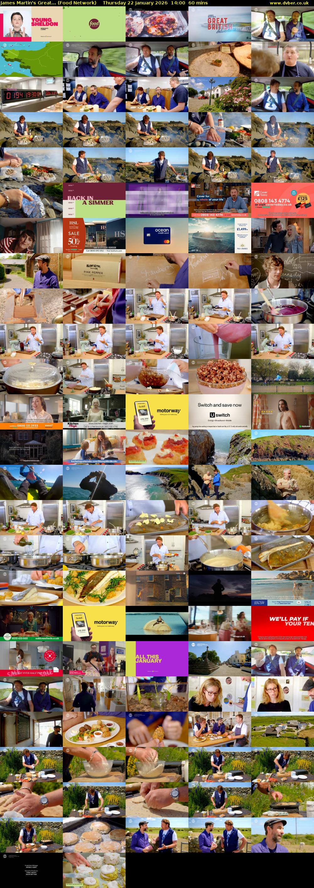 James Martin's Great... (Food Network) Thursday 22 January 2026 14:00 - 15:00