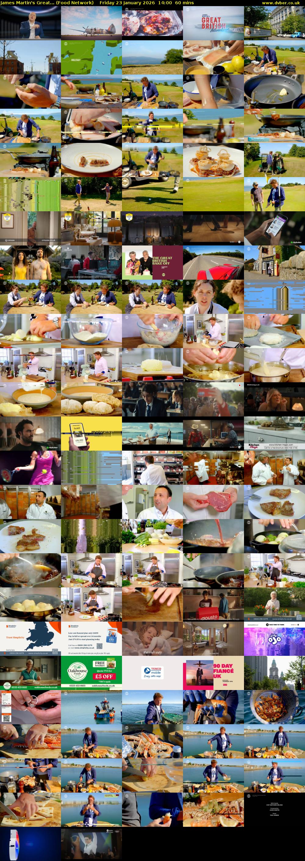 James Martin's Great... (Food Network) Friday 23 January 2026 14:00 - 15:00