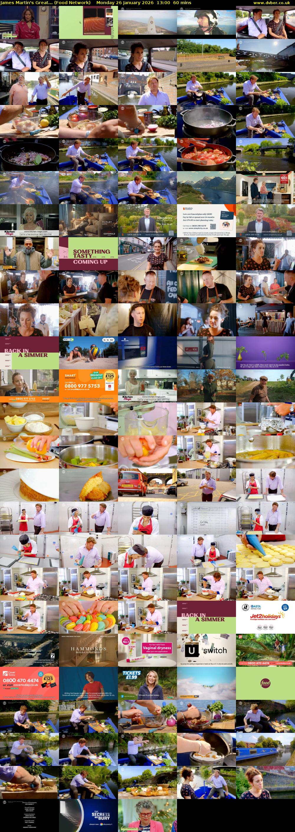James Martin's Great... (Food Network) Monday 26 January 2026 13:00 - 14:00