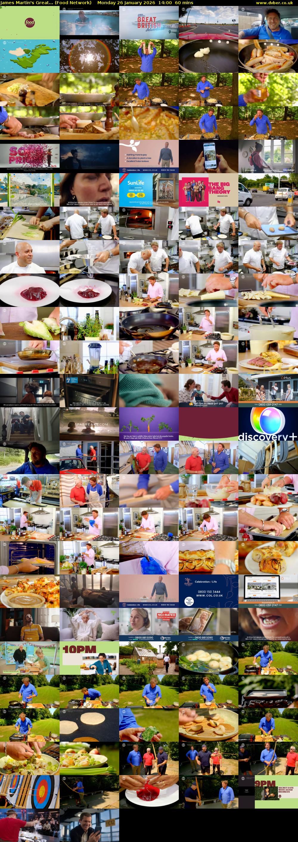 James Martin's Great... (Food Network) Monday 26 January 2026 14:00 - 15:00