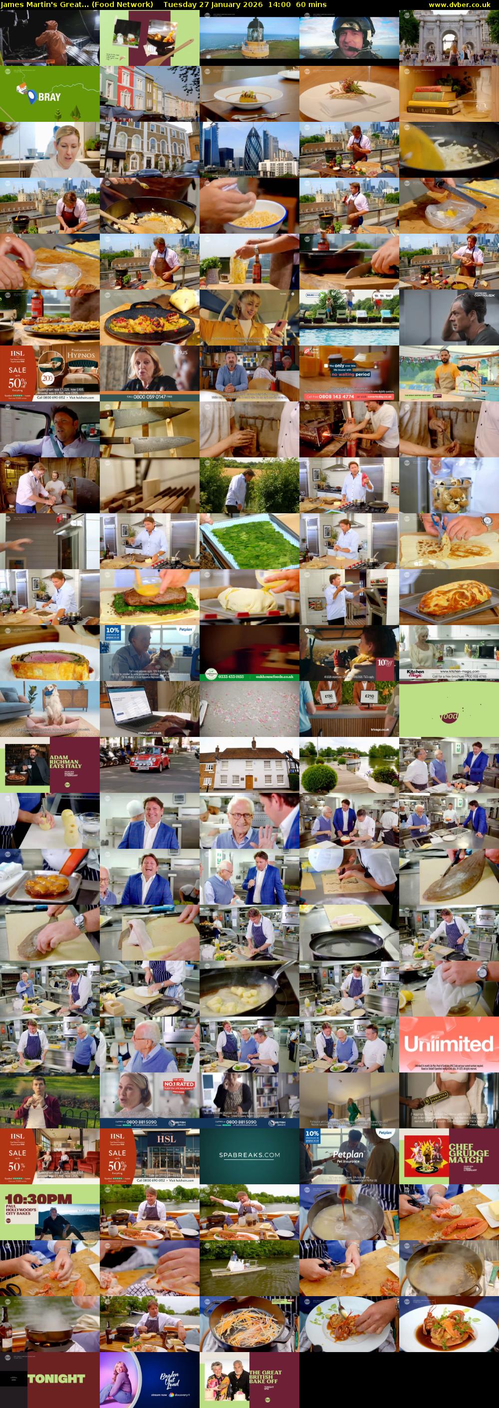 James Martin's Great... (Food Network) Tuesday 27 January 2026 14:00 - 15:00