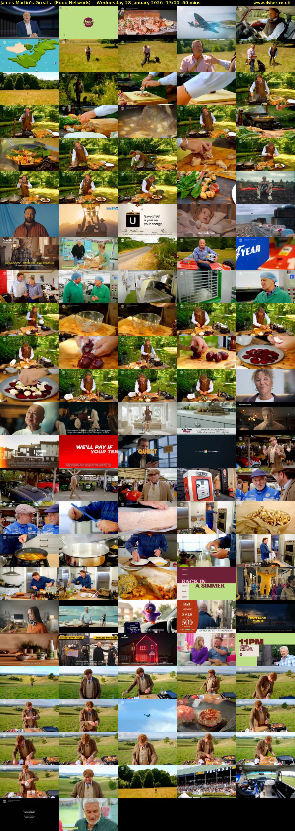 James Martin's Great... (Food Network) Wednesday 28 January 2026 13:00 - 14:00