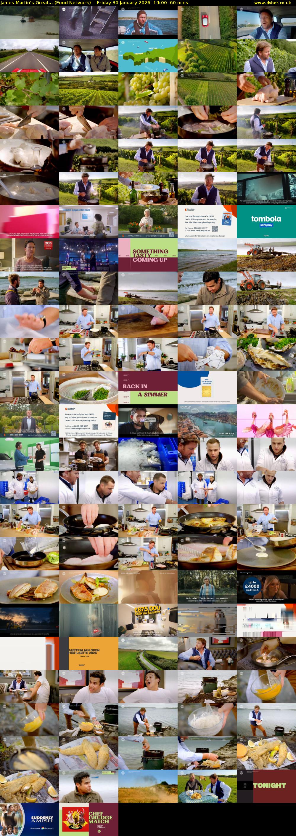 James Martin's Great... (Food Network) Friday 30 January 2026 14:00 - 15:00