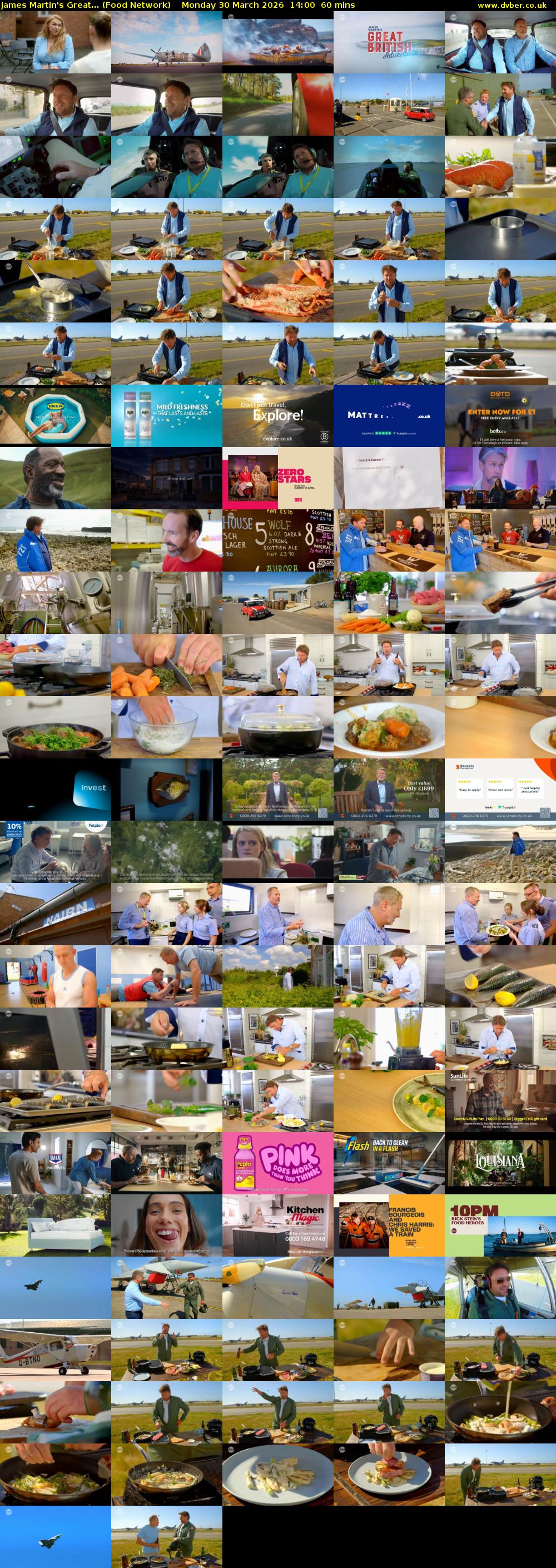 James Martin's Great... (Food Network) Monday 30 March 2026 14:00 - 15:00