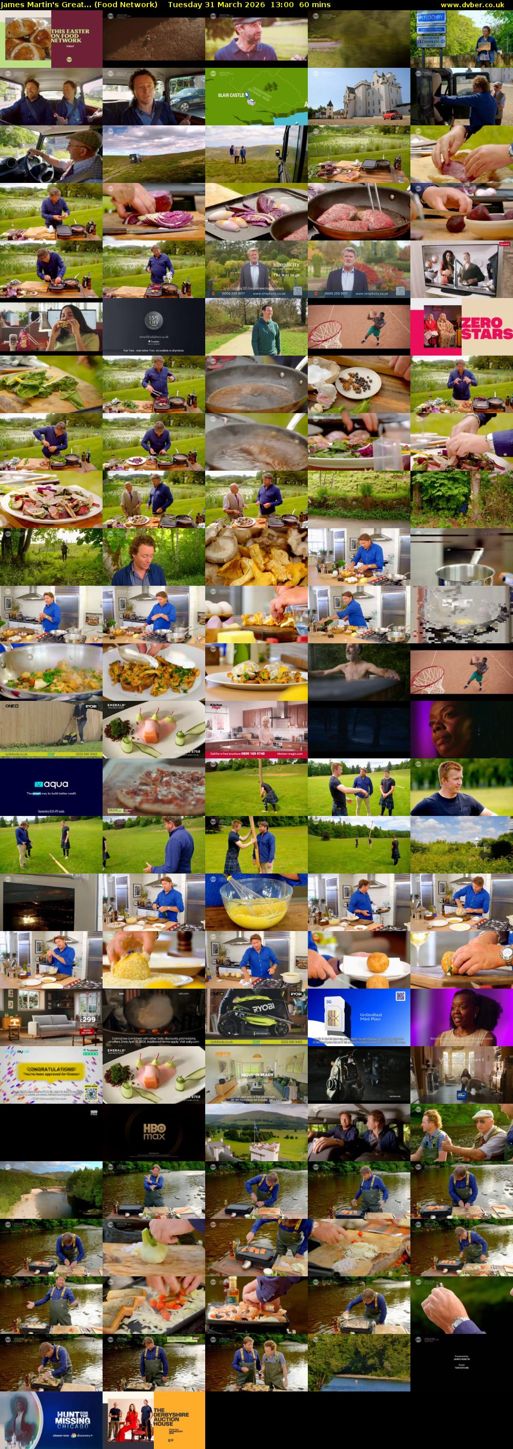 James Martin's Great... (Food Network) Tuesday 31 March 2026 13:00 - 14:00