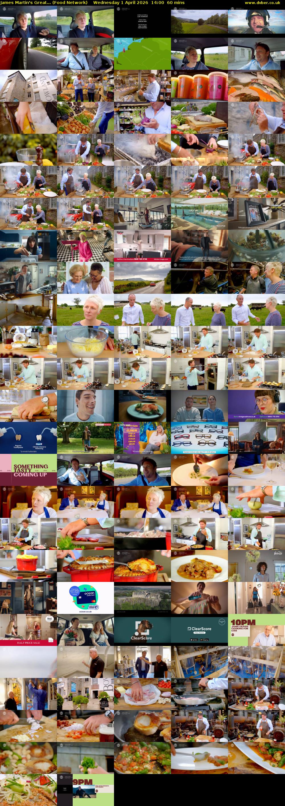 James Martin's Great... (Food Network) Wednesday 1 April 2026 14:00 - 15:00