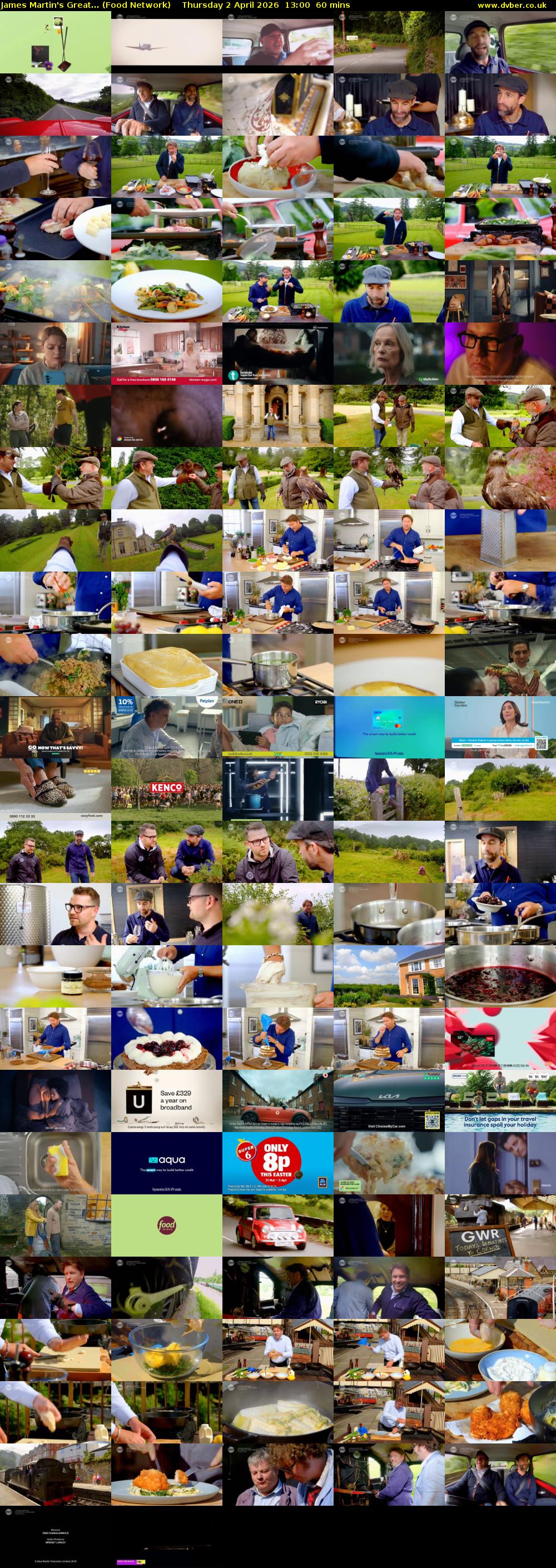 James Martin's Great... (Food Network) Thursday 2 April 2026 13:00 - 14:00