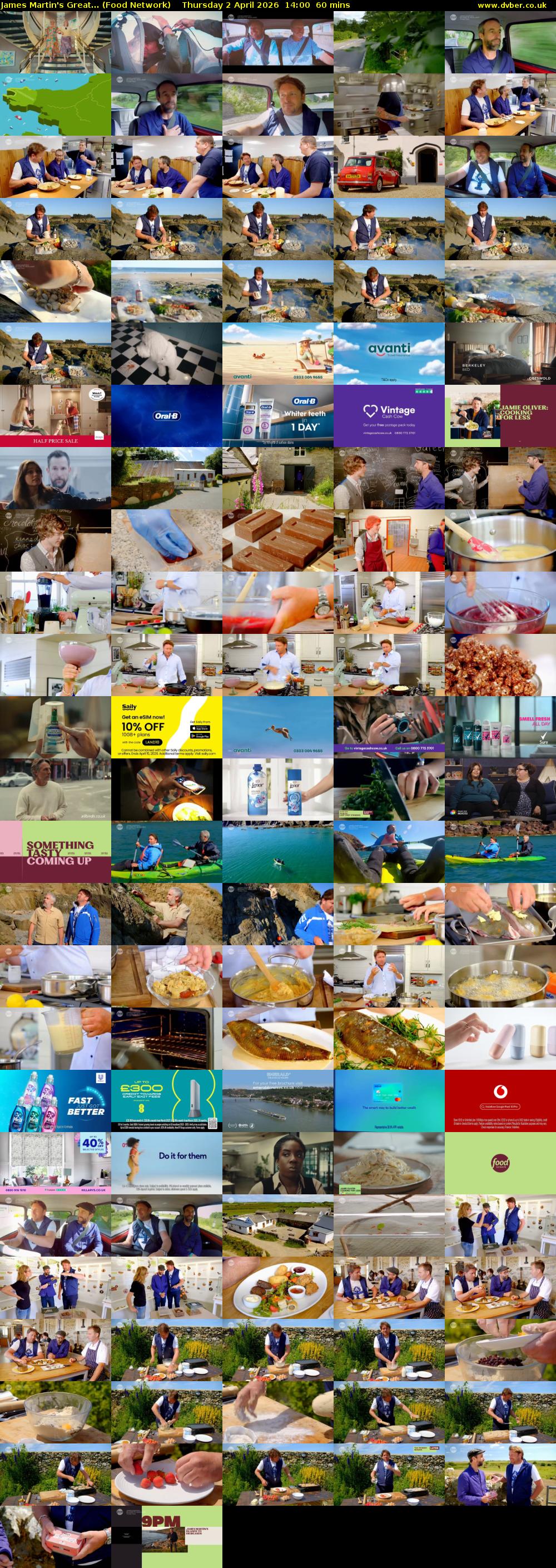 James Martin's Great... (Food Network) Thursday 2 April 2026 14:00 - 15:00