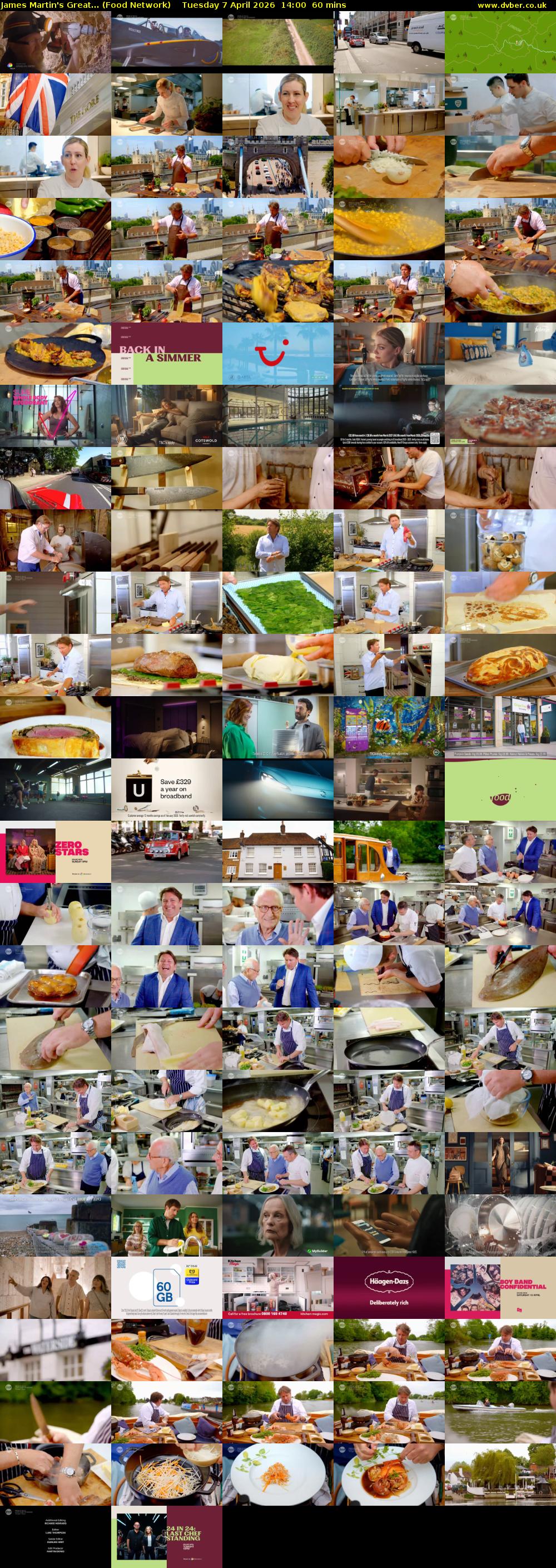 James Martin's Great... (Food Network) Tuesday 7 April 2026 14:00 - 15:00