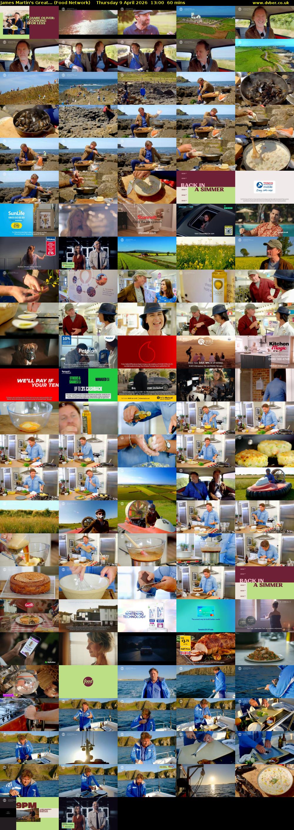 James Martin's Great... (Food Network) Thursday 9 April 2026 13:00 - 14:00