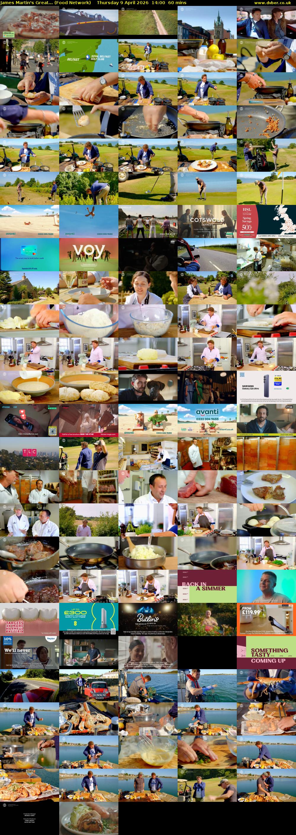 James Martin's Great... (Food Network) Thursday 9 April 2026 14:00 - 15:00
