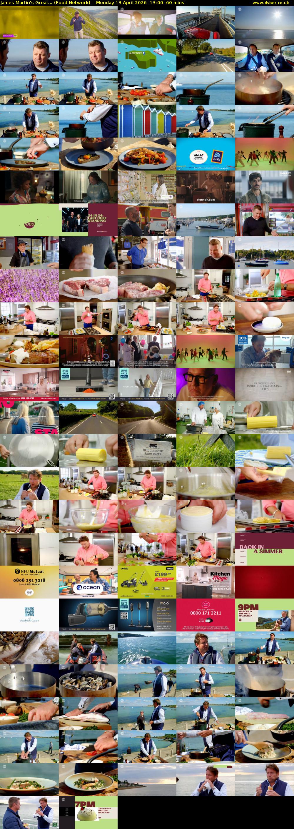 James Martin's Great... (Food Network) Monday 13 April 2026 13:00 - 14:00