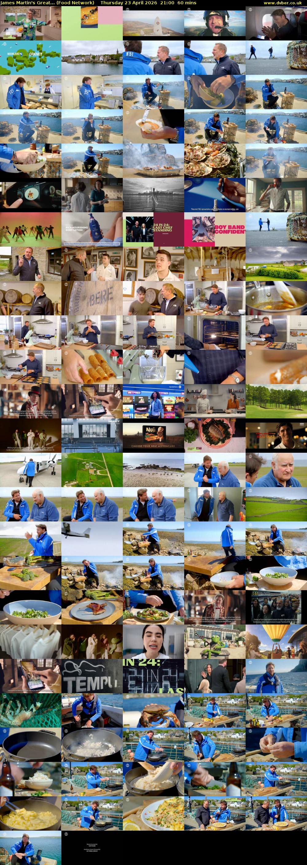 James Martin's Great... (Food Network) Thursday 23 April 2026 21:00 - 22:00