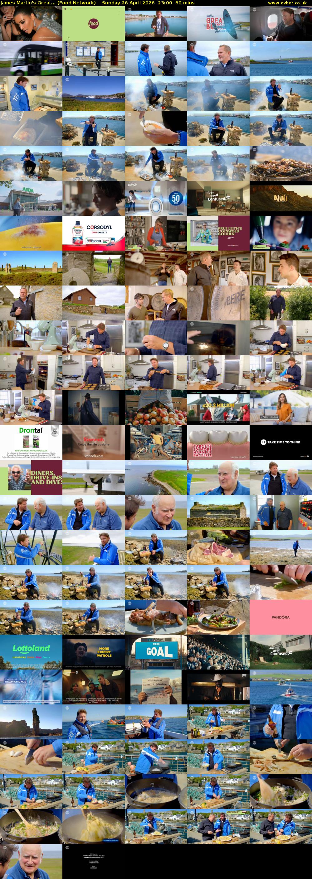 James Martin's Great... (Food Network) Sunday 26 April 2026 23:00 - 00:00