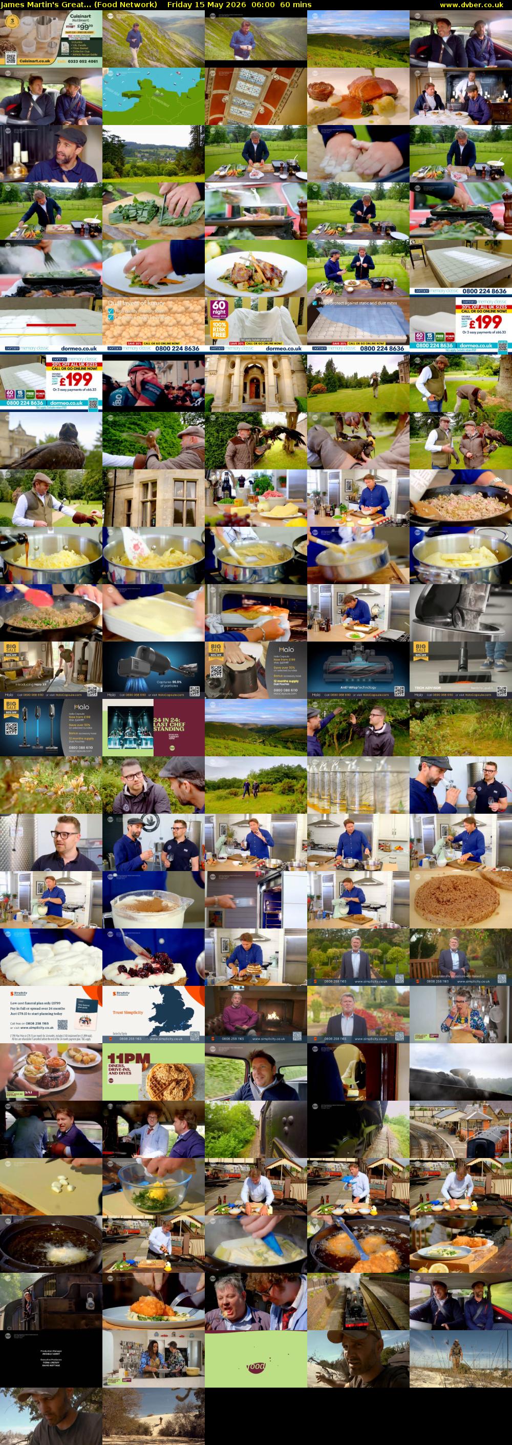 James Martin's Great... (Food Network) Friday 15 May 2026 06:00 - 07:00
