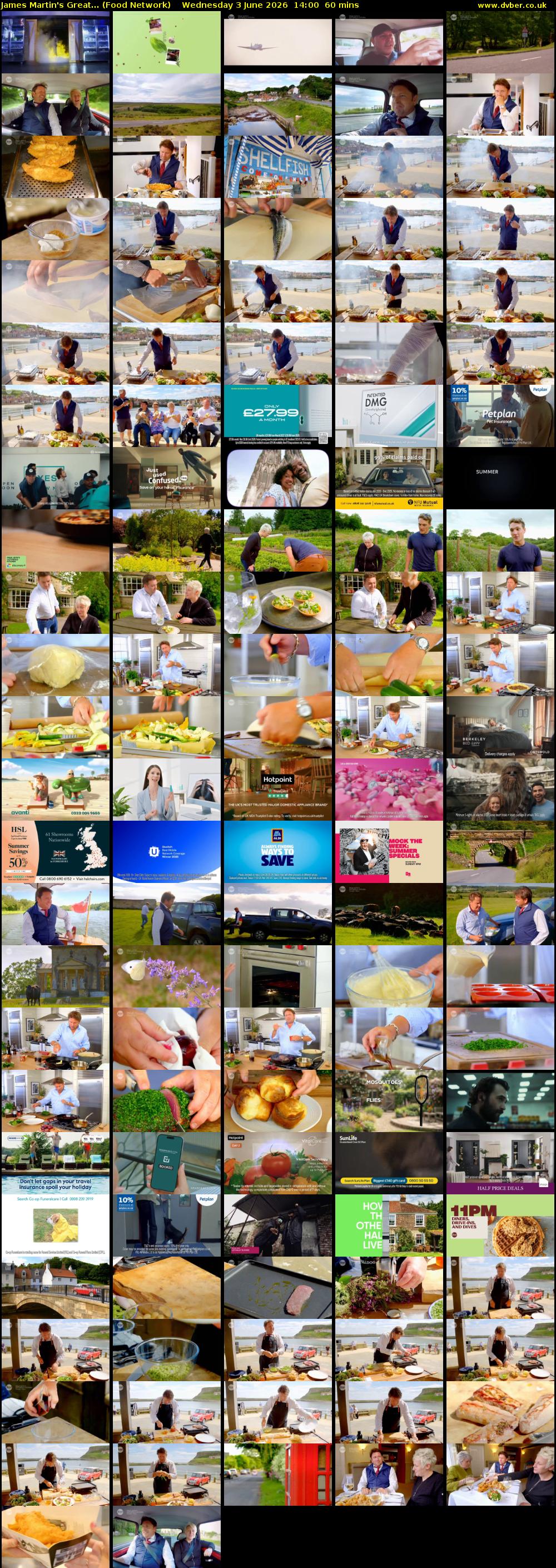 James Martin's Great... (Food Network) Wednesday 3 June 2026 14:00 - 15:00