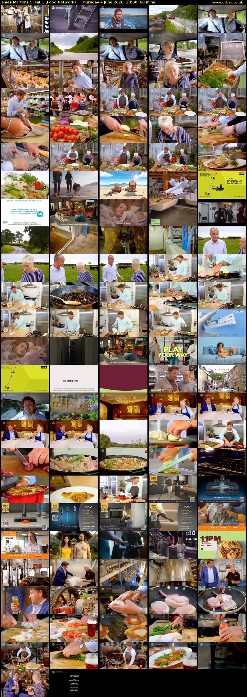 James Martin's Great... (Food Network) Thursday 4 June 2026 13:00 - 14:00