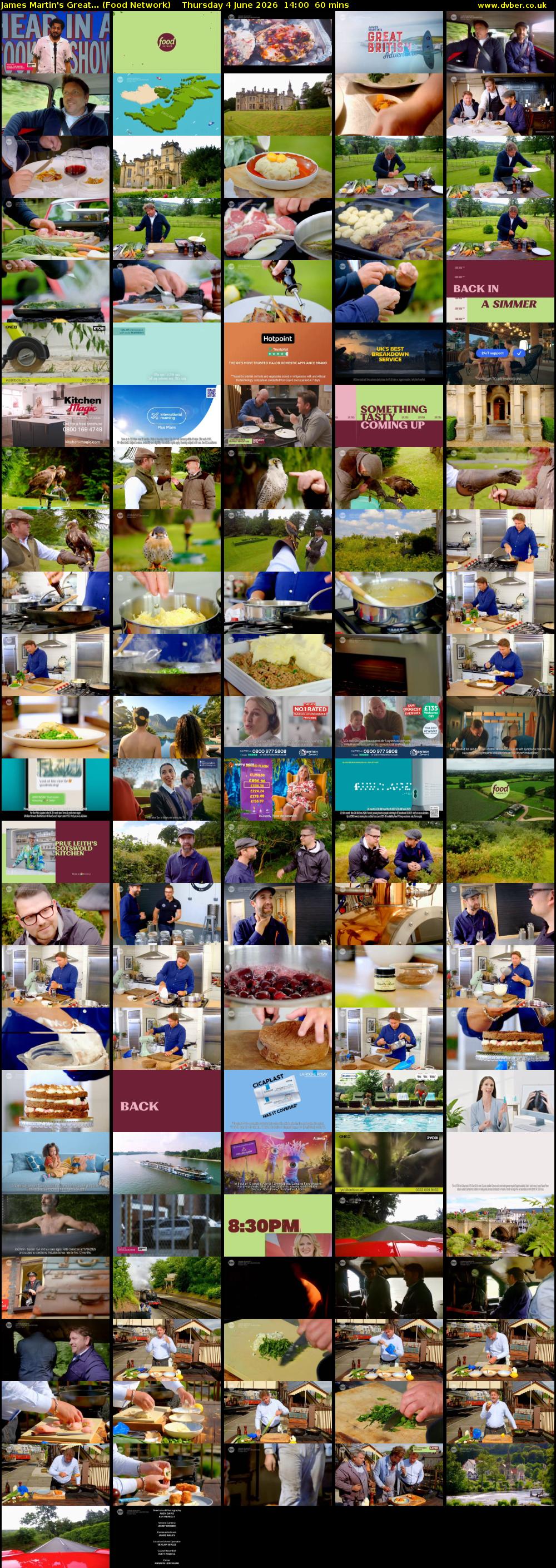 James Martin's Great... (Food Network) Thursday 4 June 2026 14:00 - 15:00