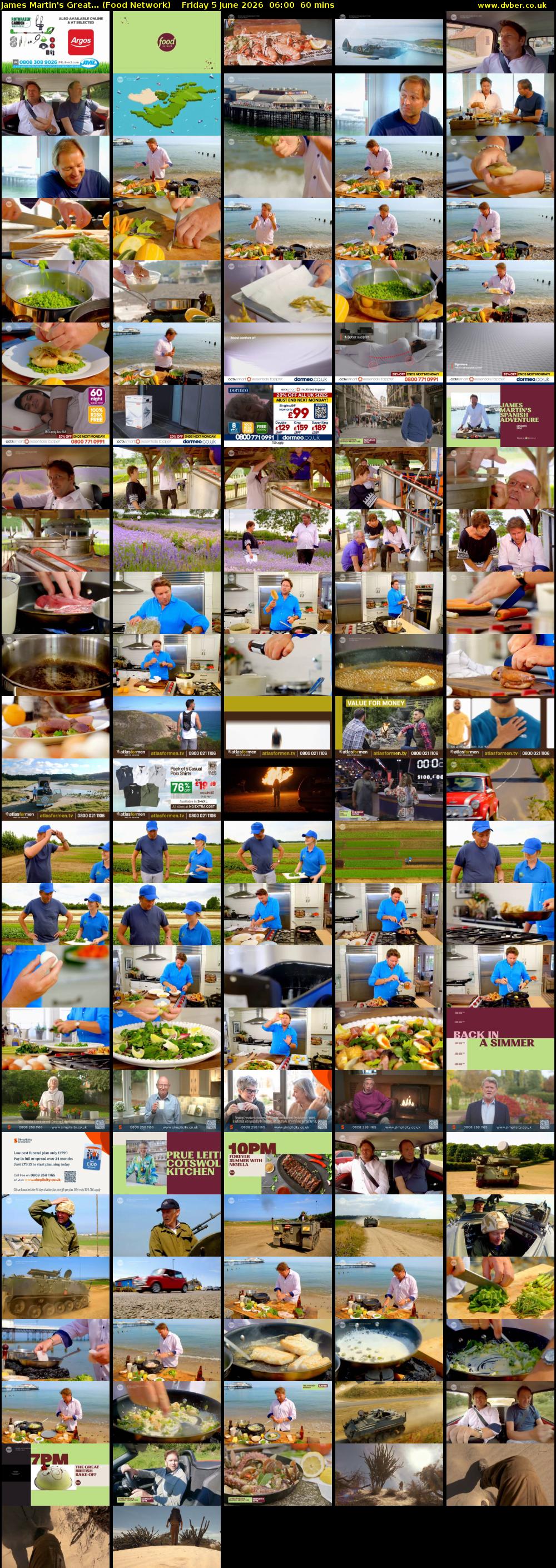 James Martin's Great... (Food Network) Friday 5 June 2026 06:00 - 07:00