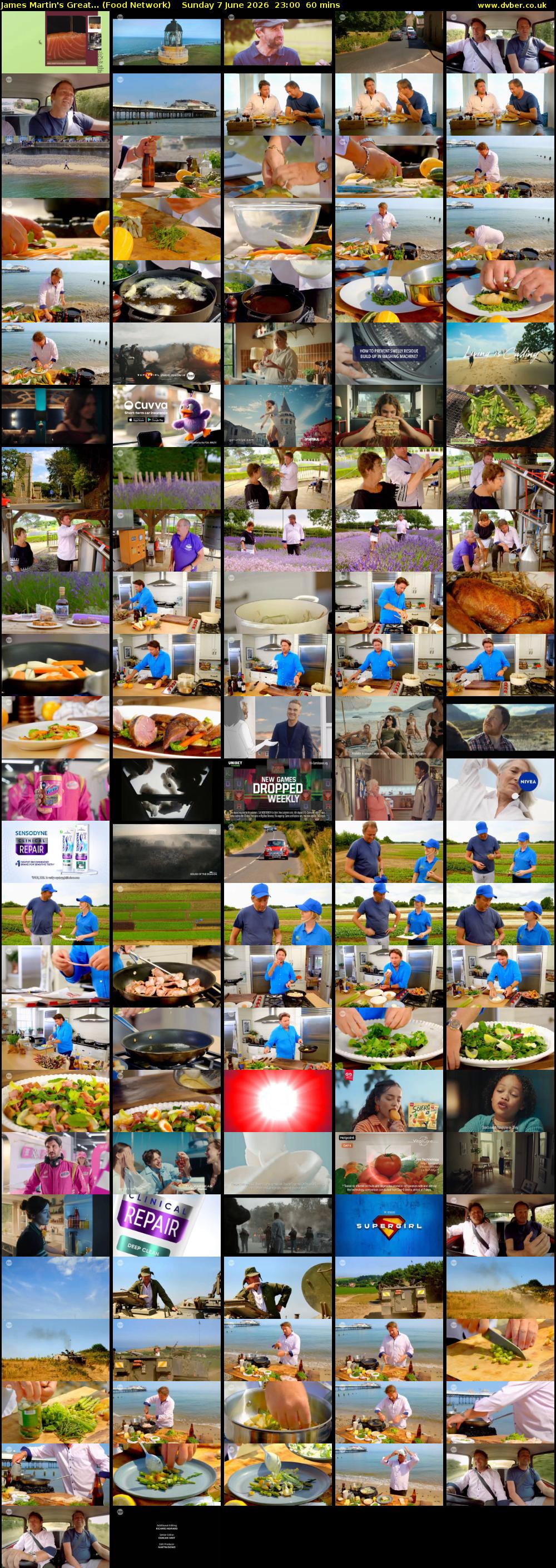 James Martin's Great... (Food Network) Sunday 7 June 2026 23:00 - 00:00