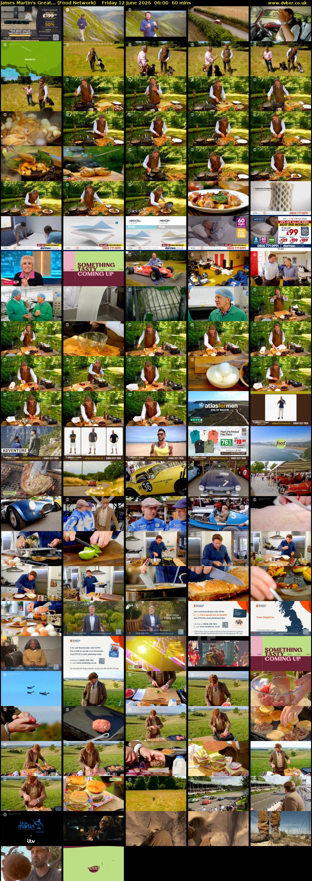 James Martin's Great... (Food Network) Friday 12 June 2026 06:00 - 07:00