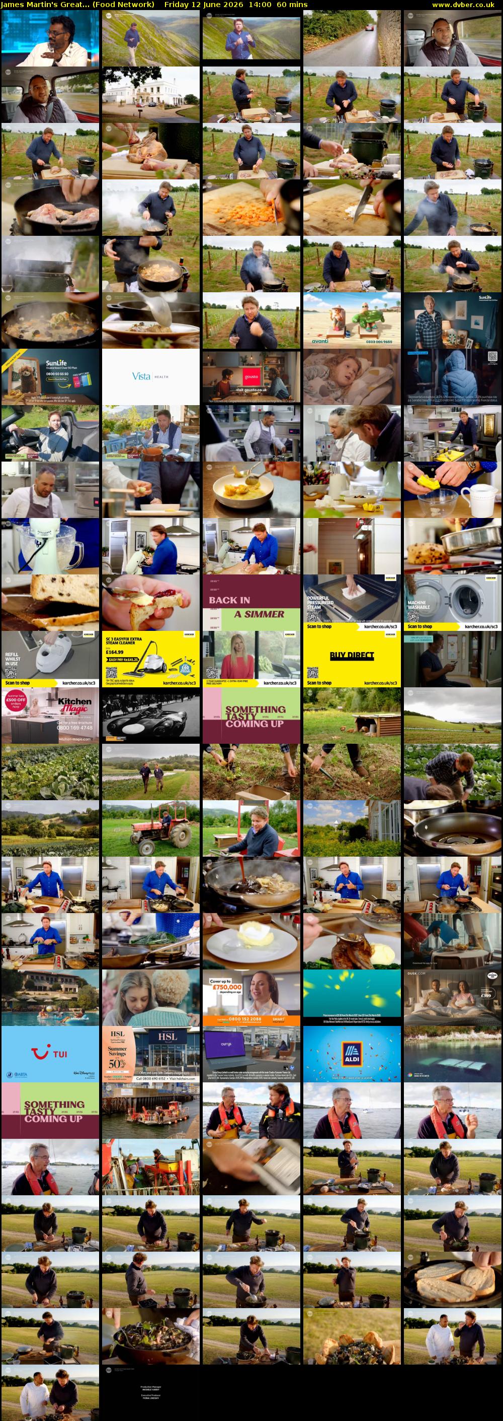 James Martin's Great... (Food Network) Friday 12 June 2026 14:00 - 15:00