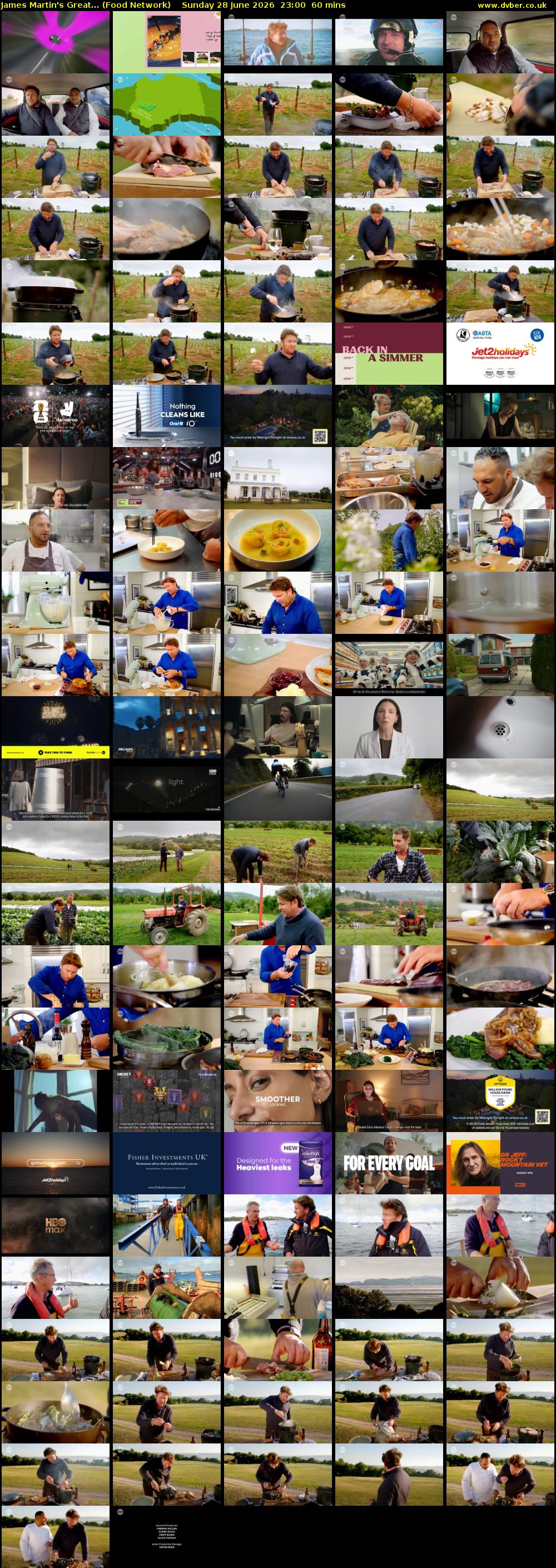 James Martin's Great... (Food Network) Sunday 28 June 2026 23:00 - 00:00