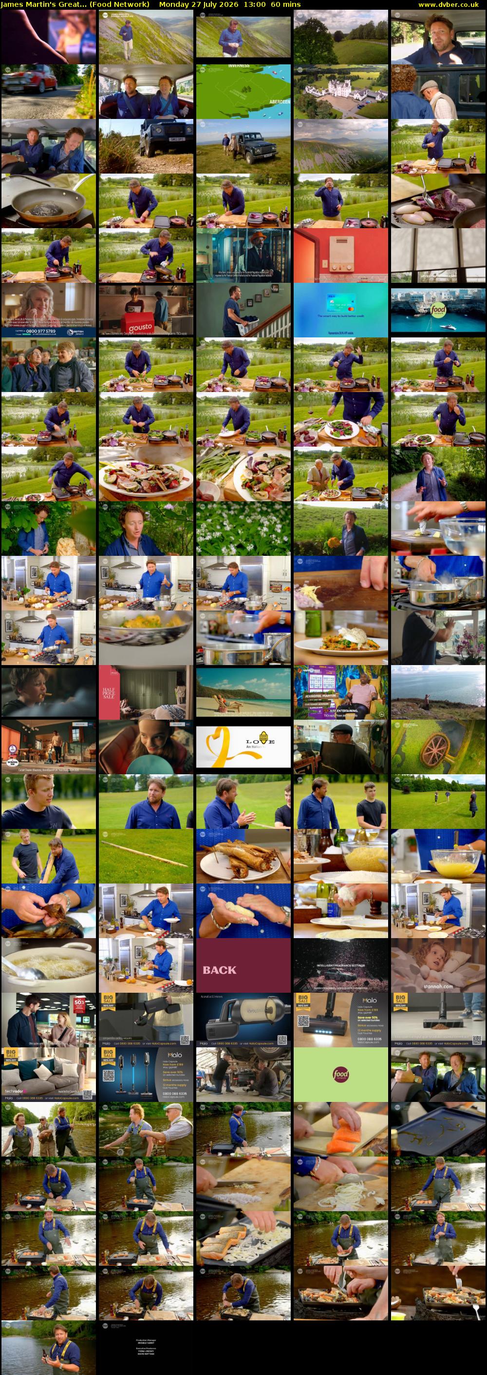 James Martin's Great... (Food Network) Monday 27 July 2026 13:00 - 14:00